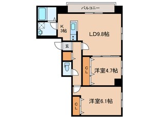 MARUKOH　MS　NO.2の物件間取画像